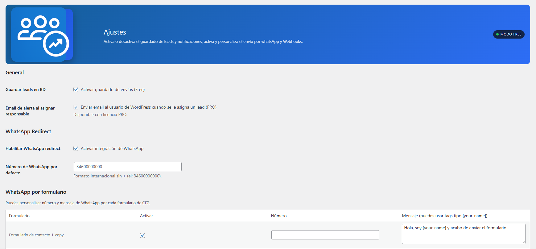 EasyCF7 Leads – CRM ligero para Contact Form 7 - Imagen 8